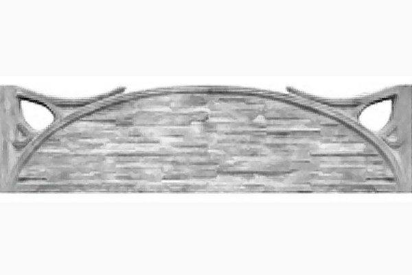 Форма для еврозабора Песчаник в рамке арка (№66) - стеклопластик