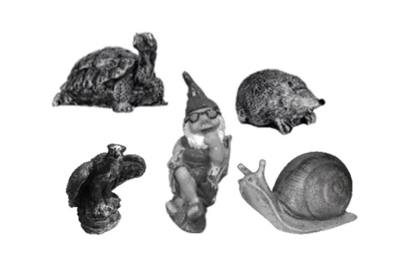 Форма для скульптуры Орел, еж, черепаха, гном улитка