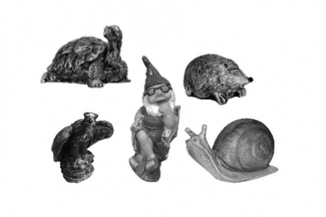 Форма для скульптуры Орел, еж, черепаха, гном улитка